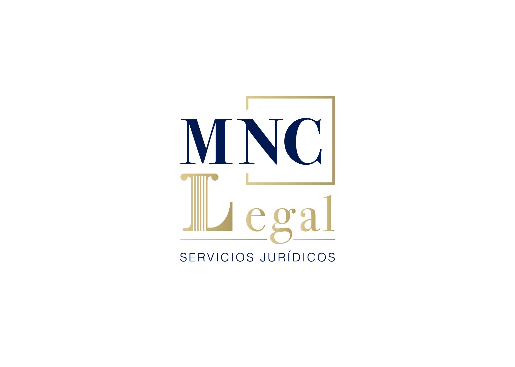 Logotipo de MNC Legal sobre fondo blanco, despacho de abogados en Chiclana, Cádiz, especializado en servicios jurídicos
